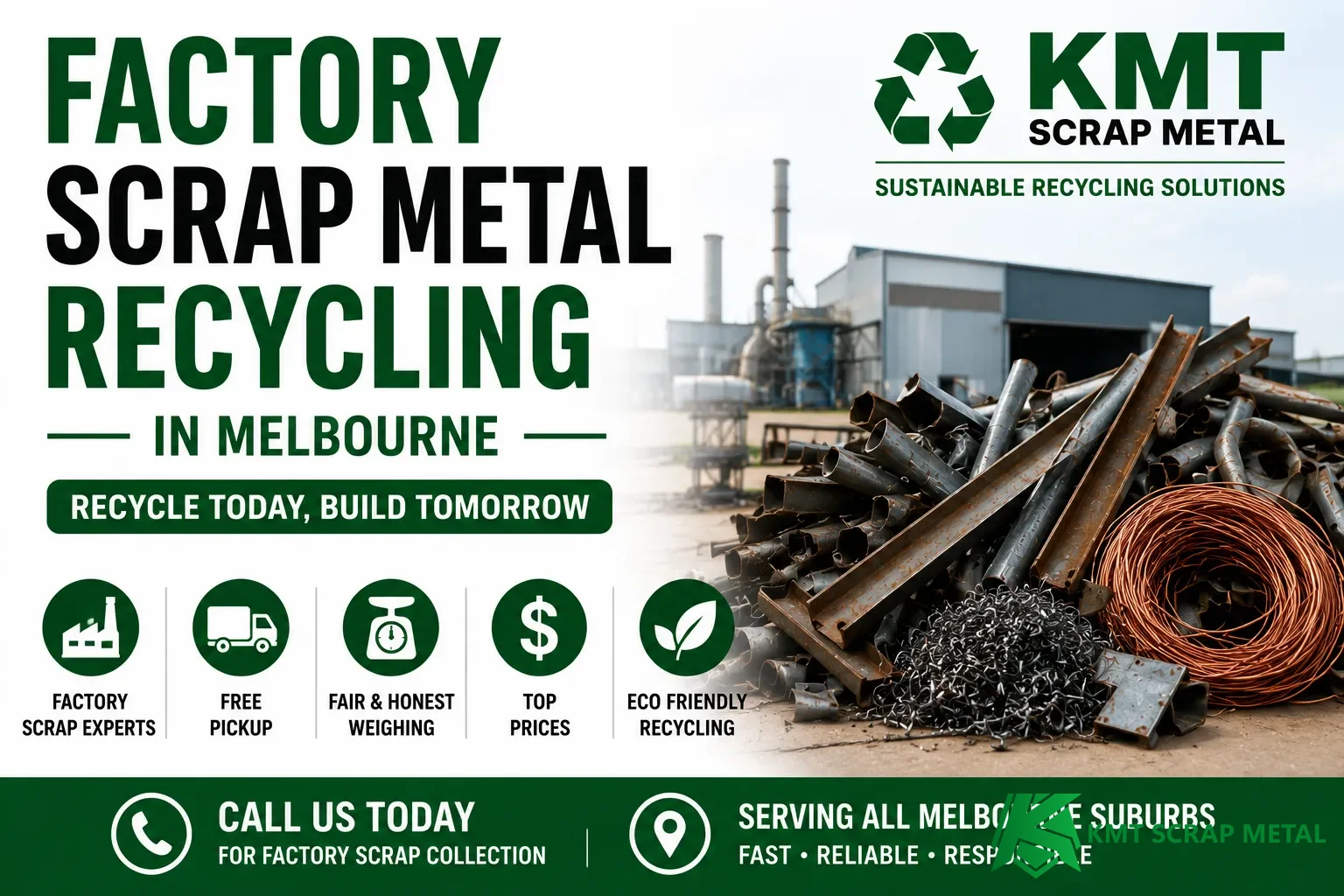 Factory Scrap Metal Recycling in Melbourne